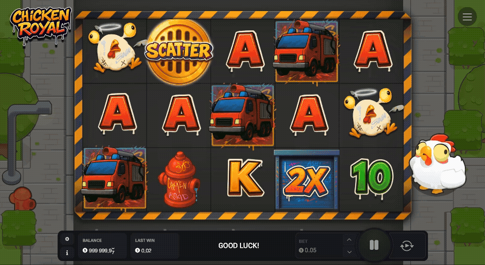 Chicken Royal slot gif